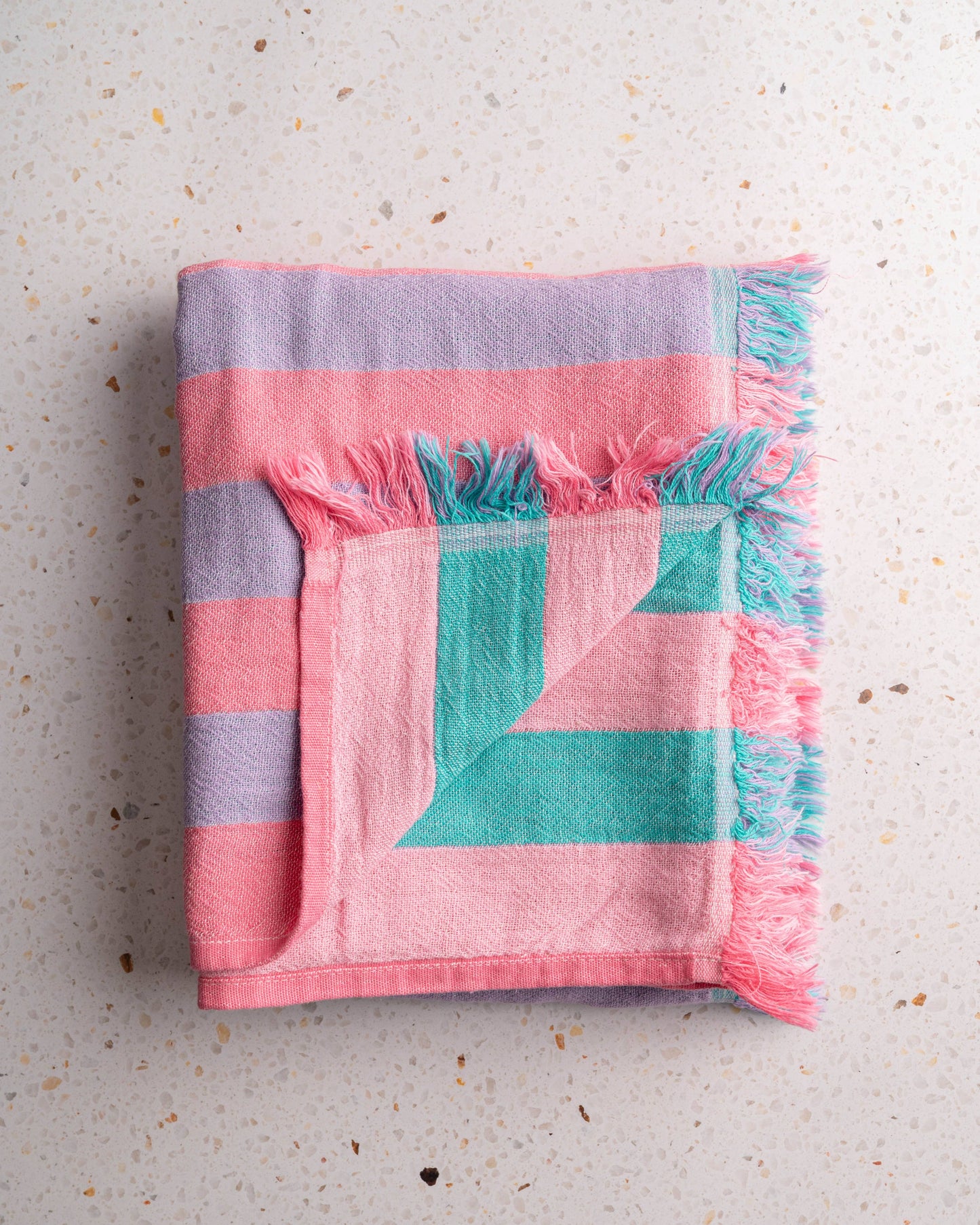 Cabana Stripe Beach Towel | Pink + Lilac