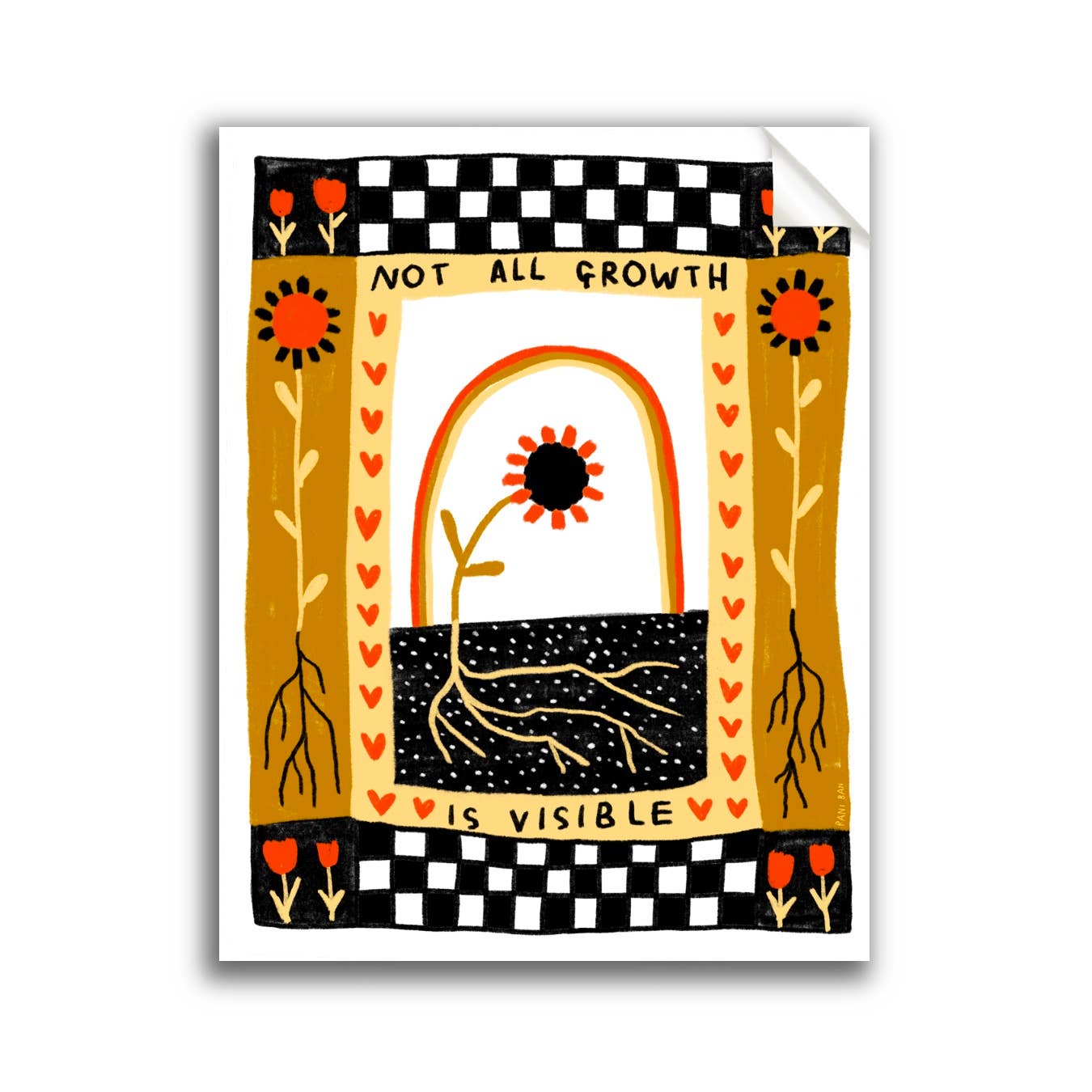 Not All Growth is Visible Sticker