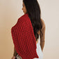 Waffle Knit Scarf | Raspberry