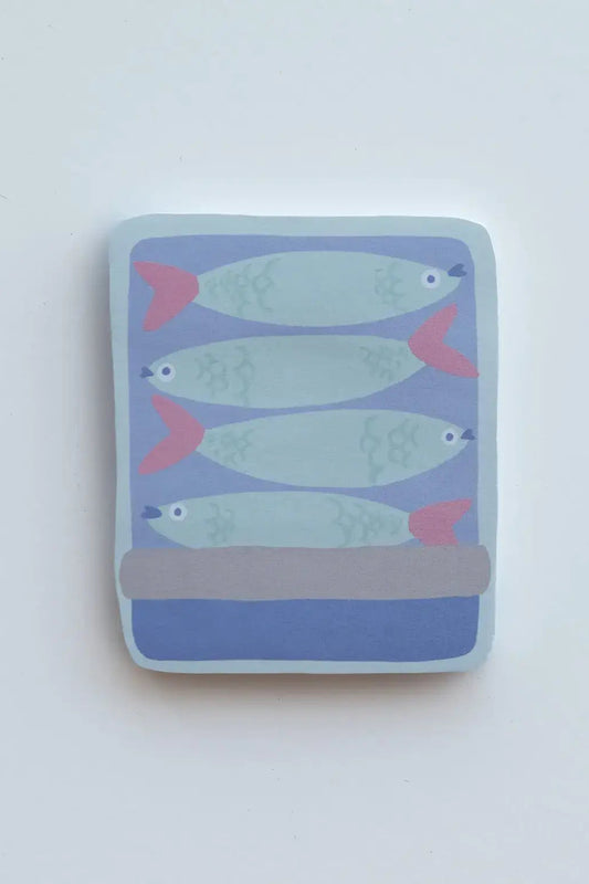 Tinned Fish Die-Cut Sticky Note Pad