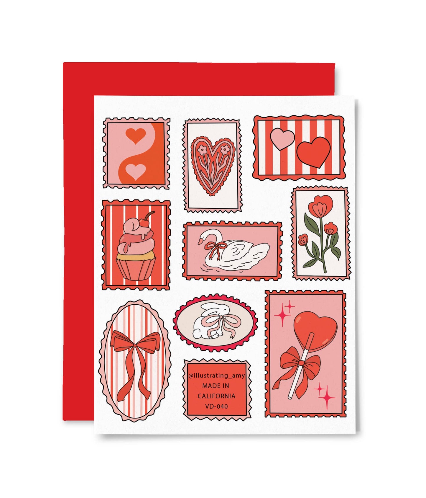 Valentines Stamps Card