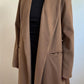 Wool Blend Slim Coat | Camel