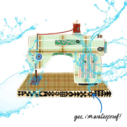 Retro Sewing Machine Sticker