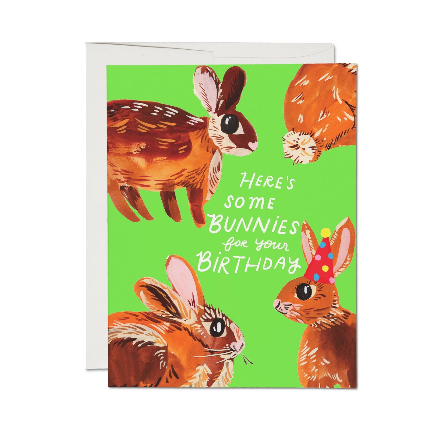 Here's Some Bunnies Birthday Card