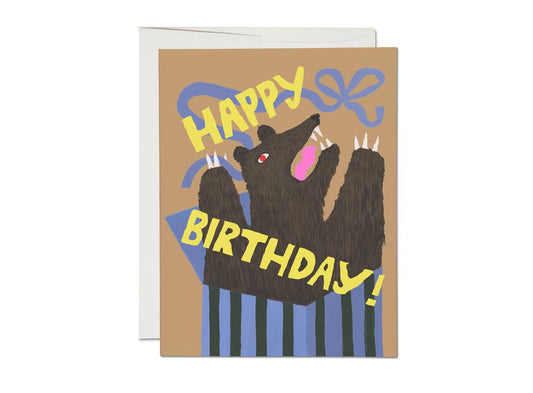 Bear Surprise Birthday Card