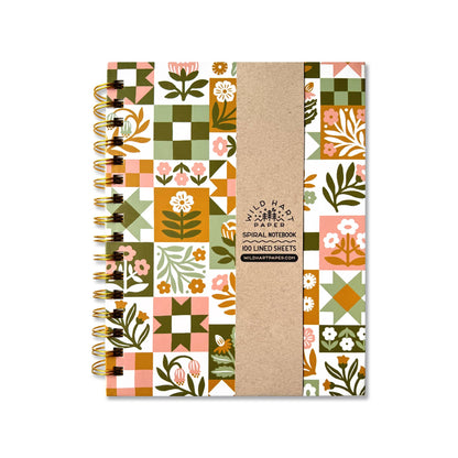 Patchwork Spiral Notebook
