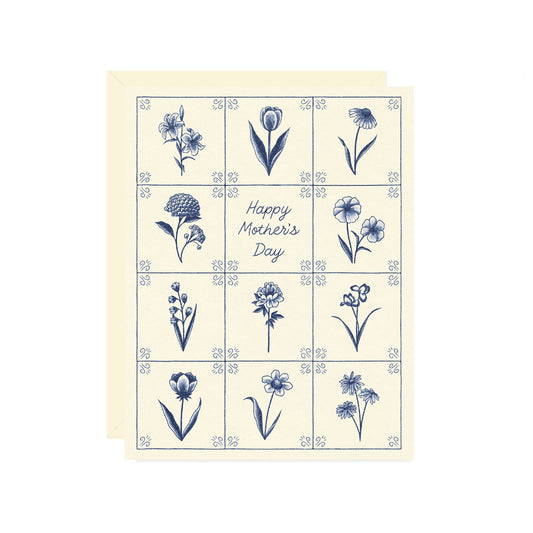 Delft Tile Mother’s Day Card