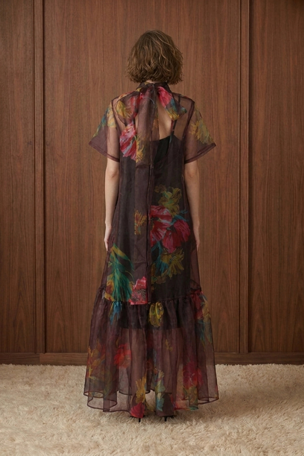 Dark Ethereal Sheer Maxi Dress