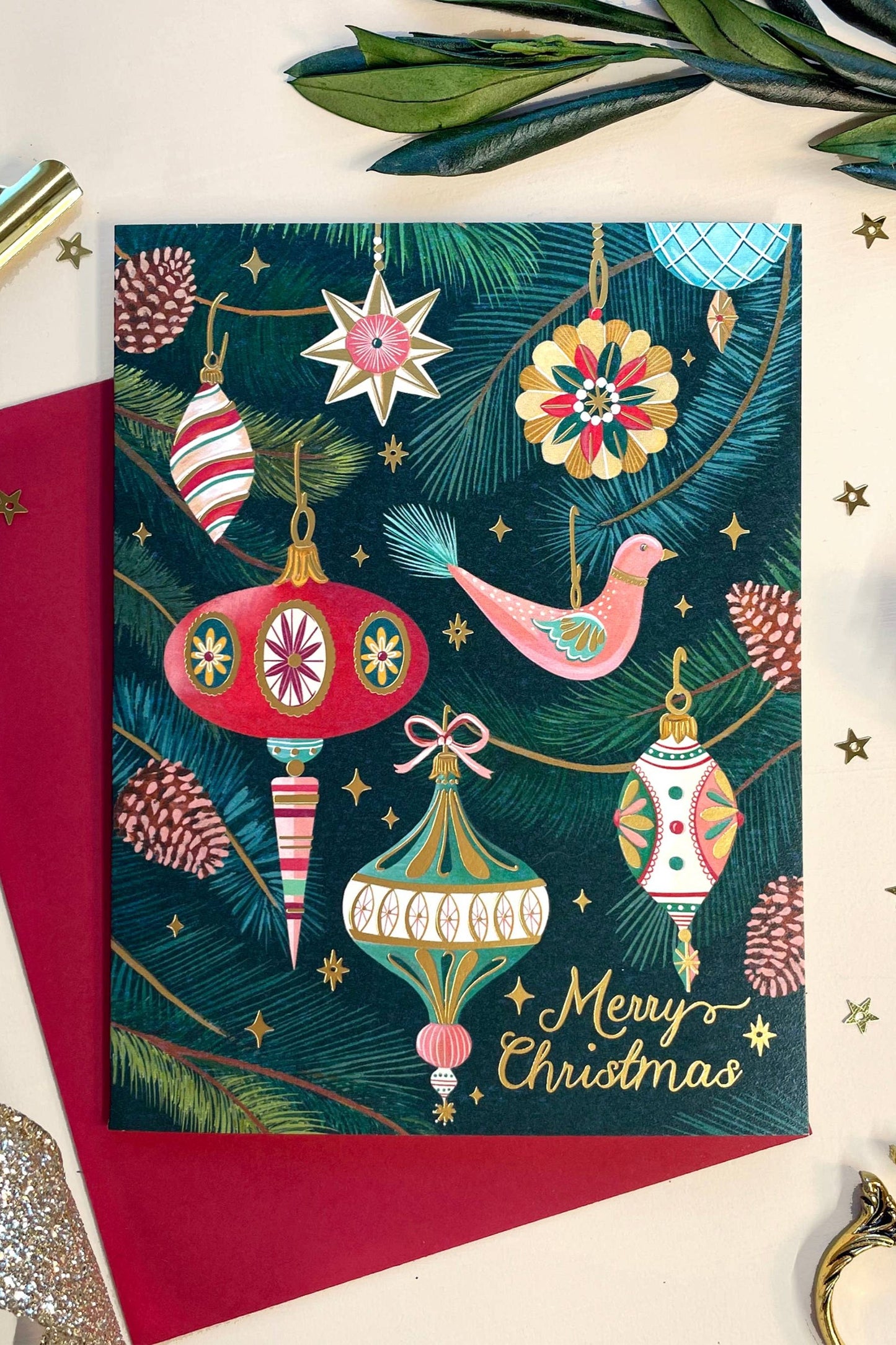 Retro Ornament Card