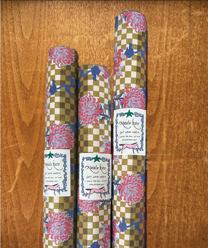 Flower Wrapping Paper | Roll of 3 Sheets
