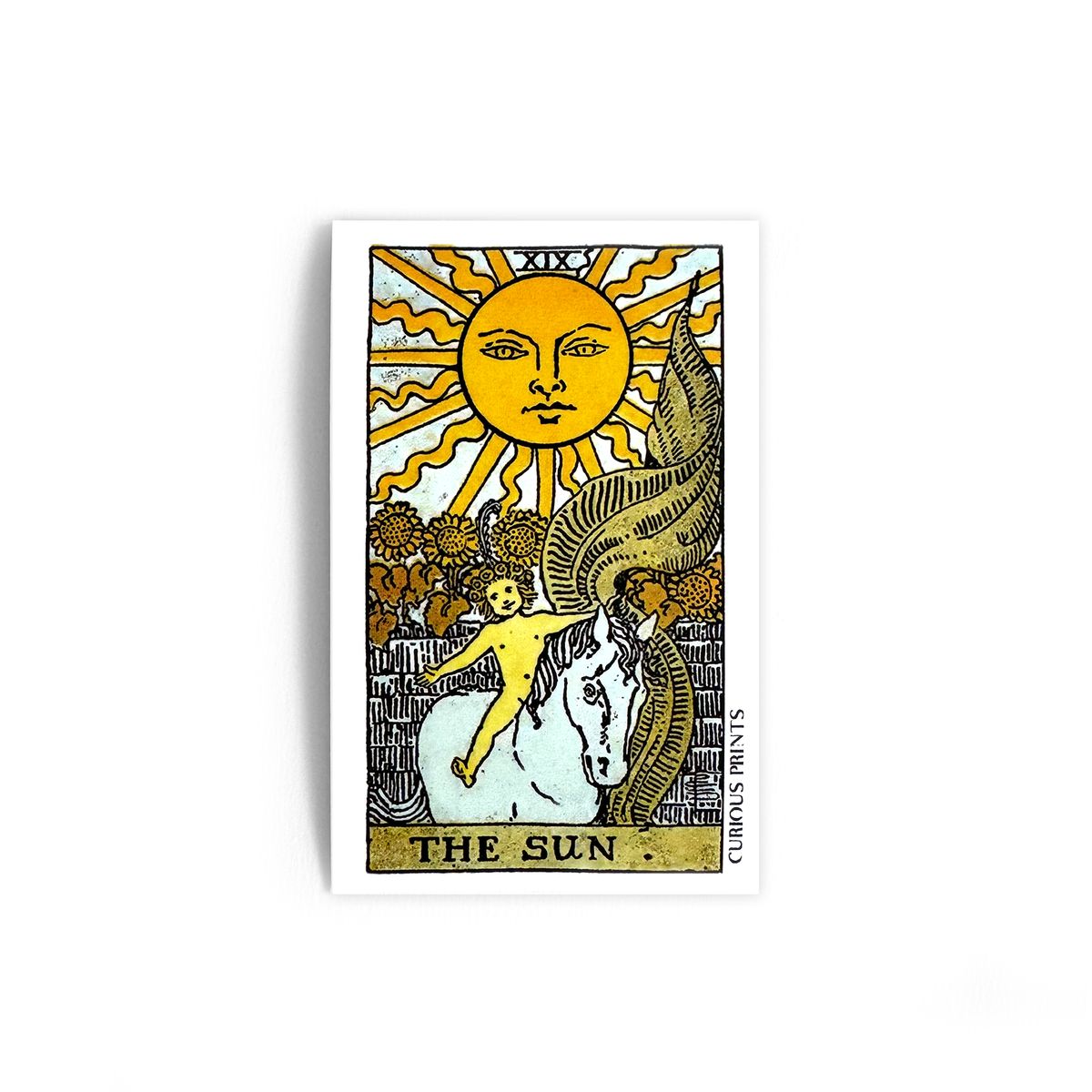 Vintage The Sun Tarot Sticker