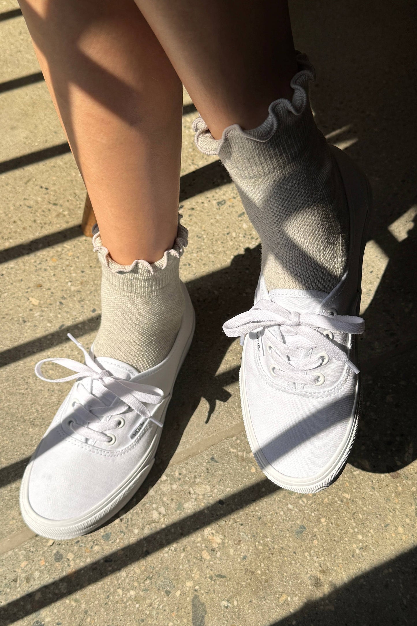 Ruffled Hugger Crew Socks | Vintage Pink