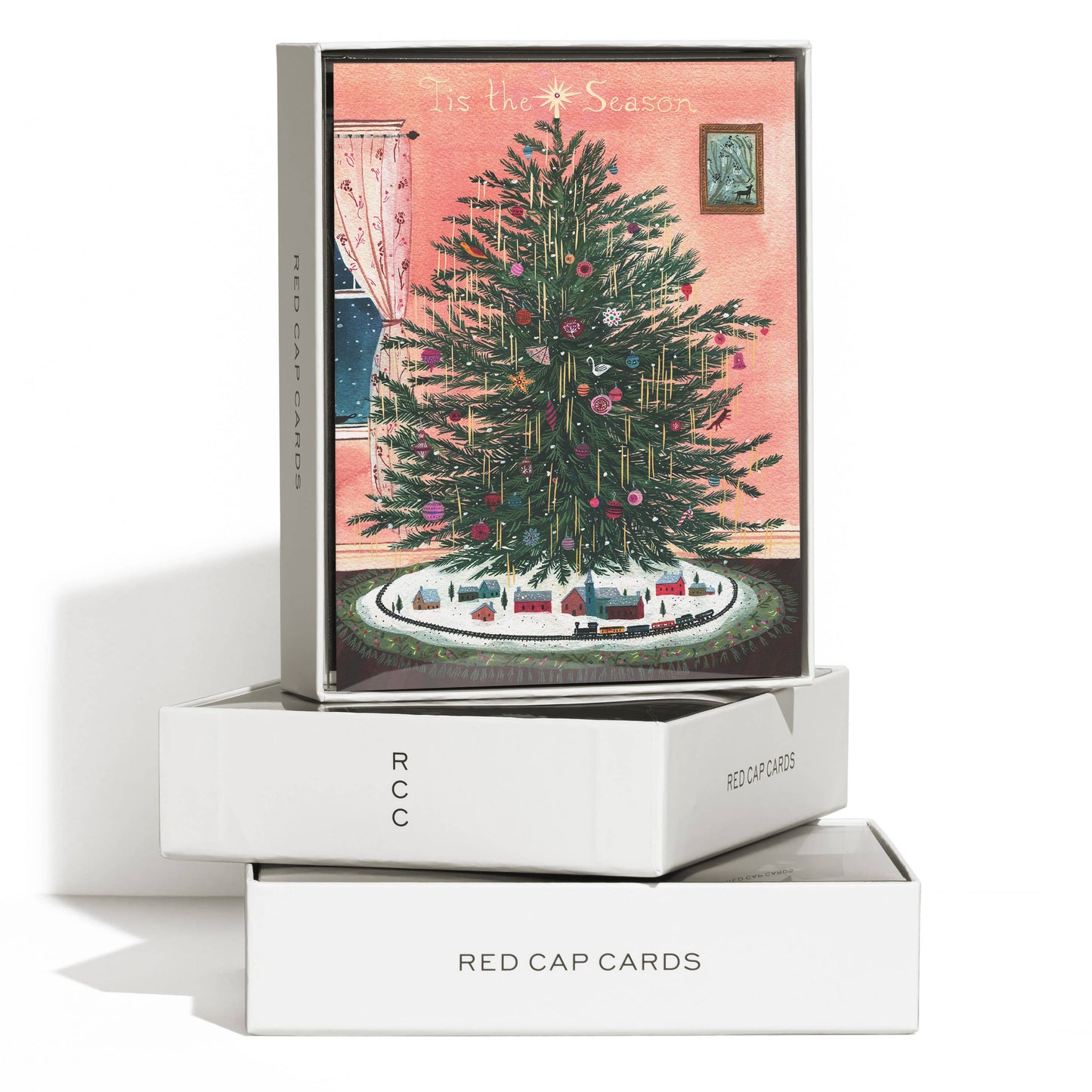 Tinsel Tree Holiday Cards |  Boxed Set of 8