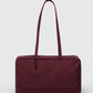 Medium Nylon Bowler Bag | Mahogany