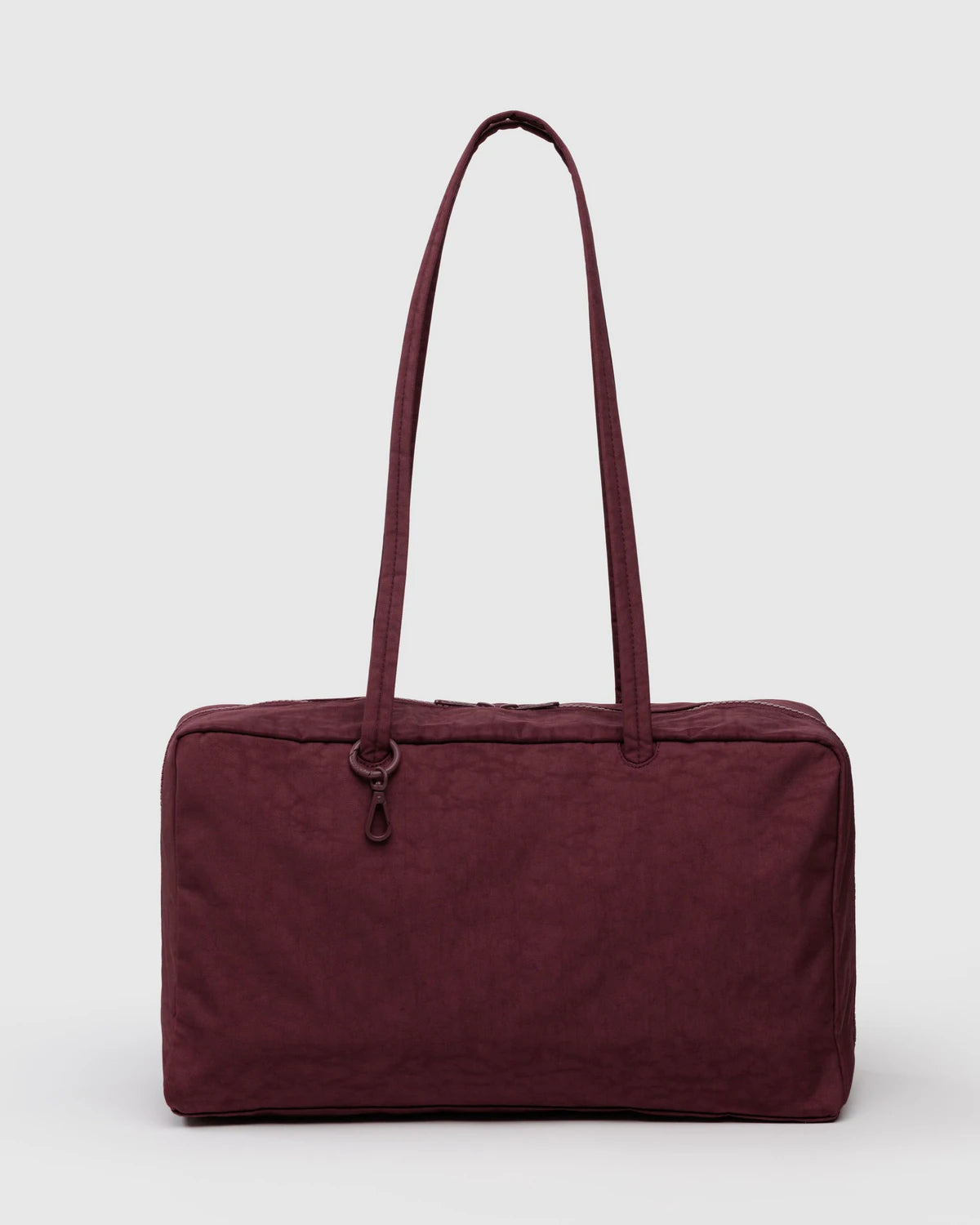 Medium Nylon Bowler Bag | Mahogany