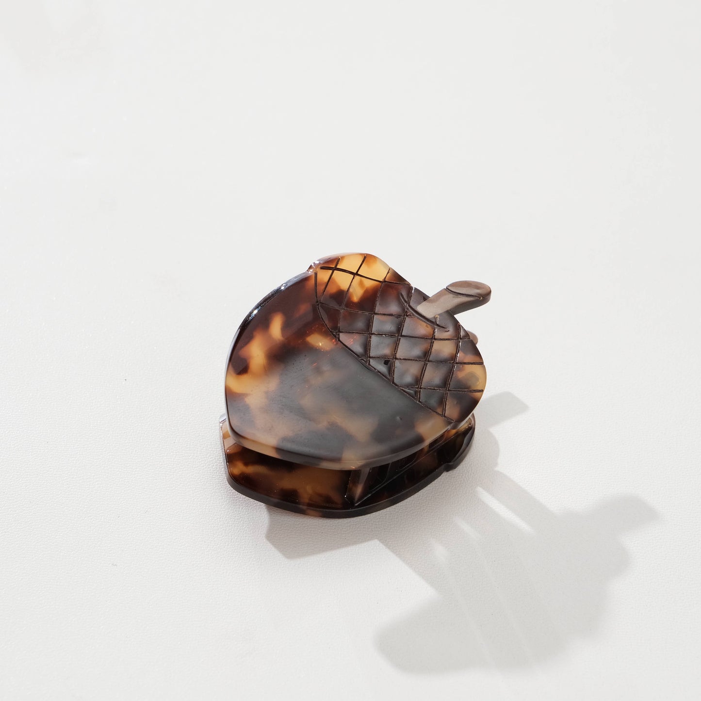 Tortoise Acorn Hair Claw