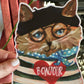 Bonjour Chat Die Cut Card