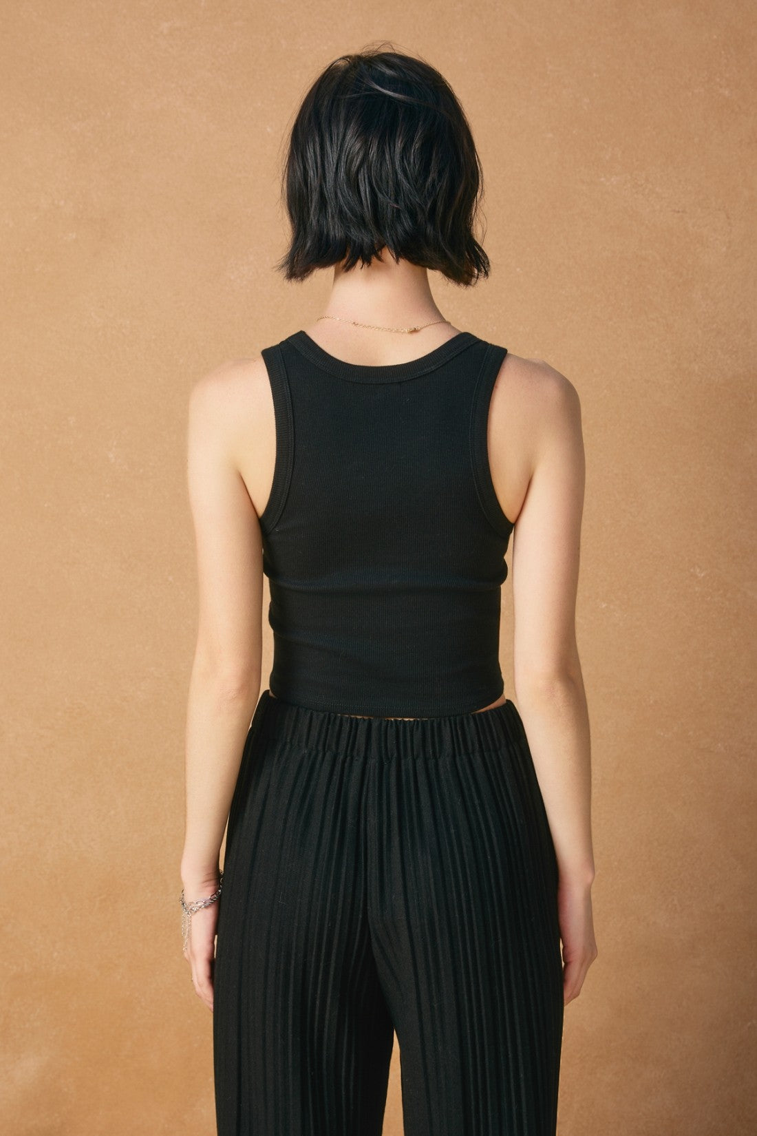 Scoop Neck Baby Tank | Black