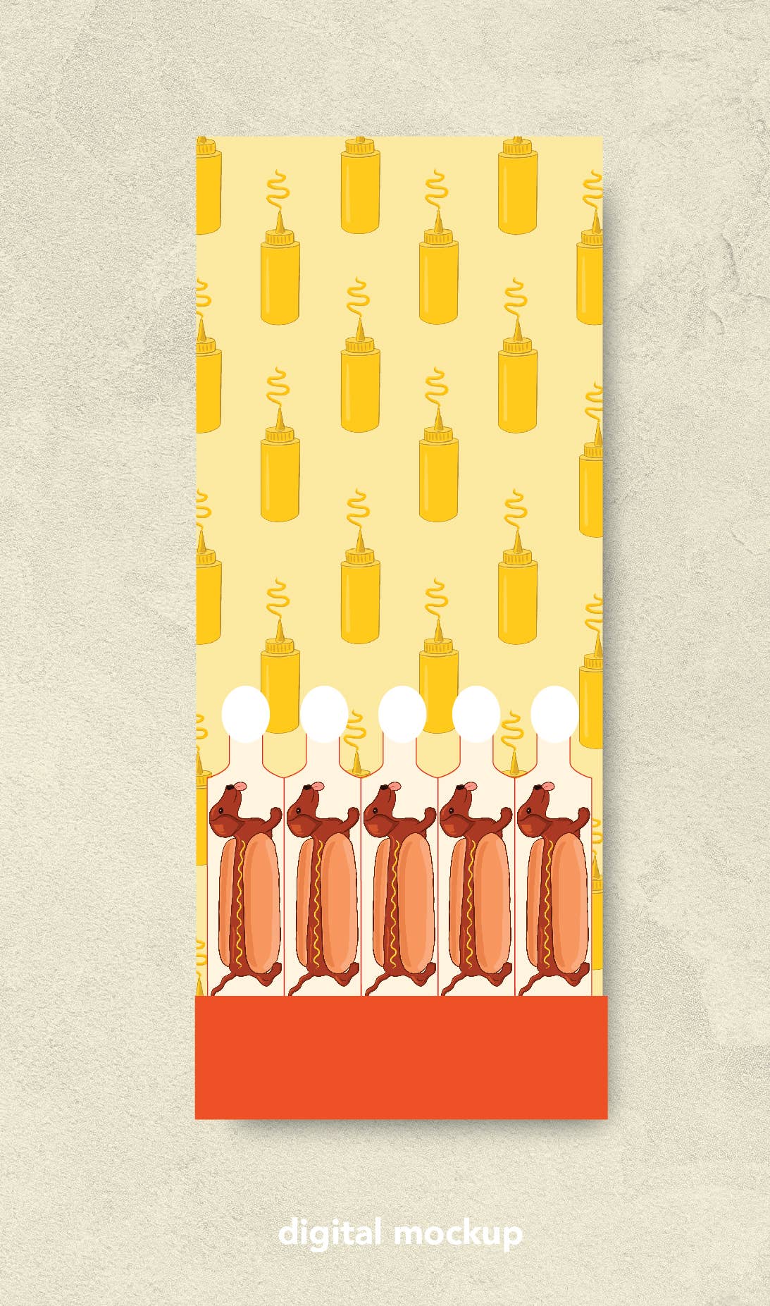 Hot Dog Printed Matchbook