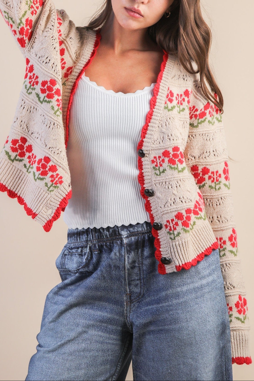 Elsie Floral Cardigan