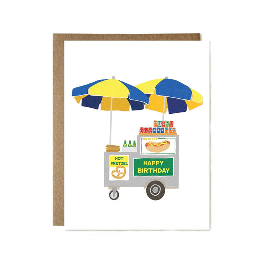 Happy Birthday Hot Dog Stand Card