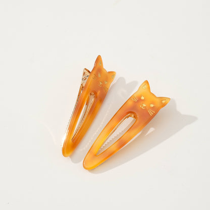 Cat Face Hair Clip | Set of 2