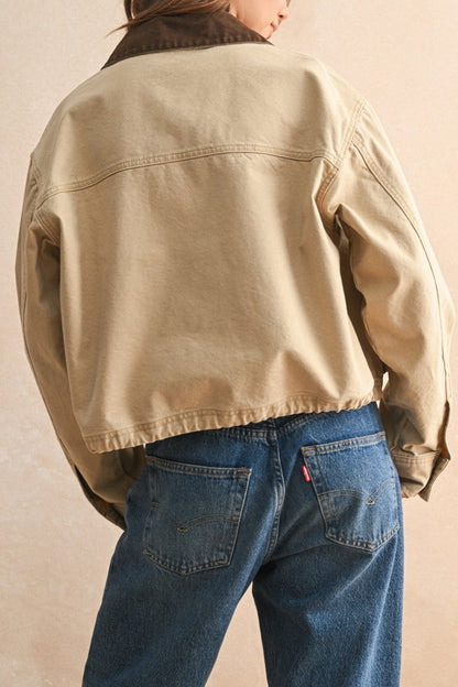 Frankie Cropped Barn Shacket