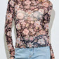 Midnight Gardens Mesh Top