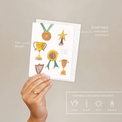 You're # 1 Graduation Card