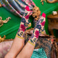 Festive Floral Sheer Socks