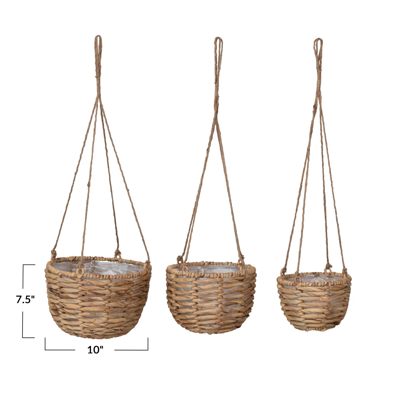 hanging wicker basket planter Hanging Water Hyacinth Planter – NAVA