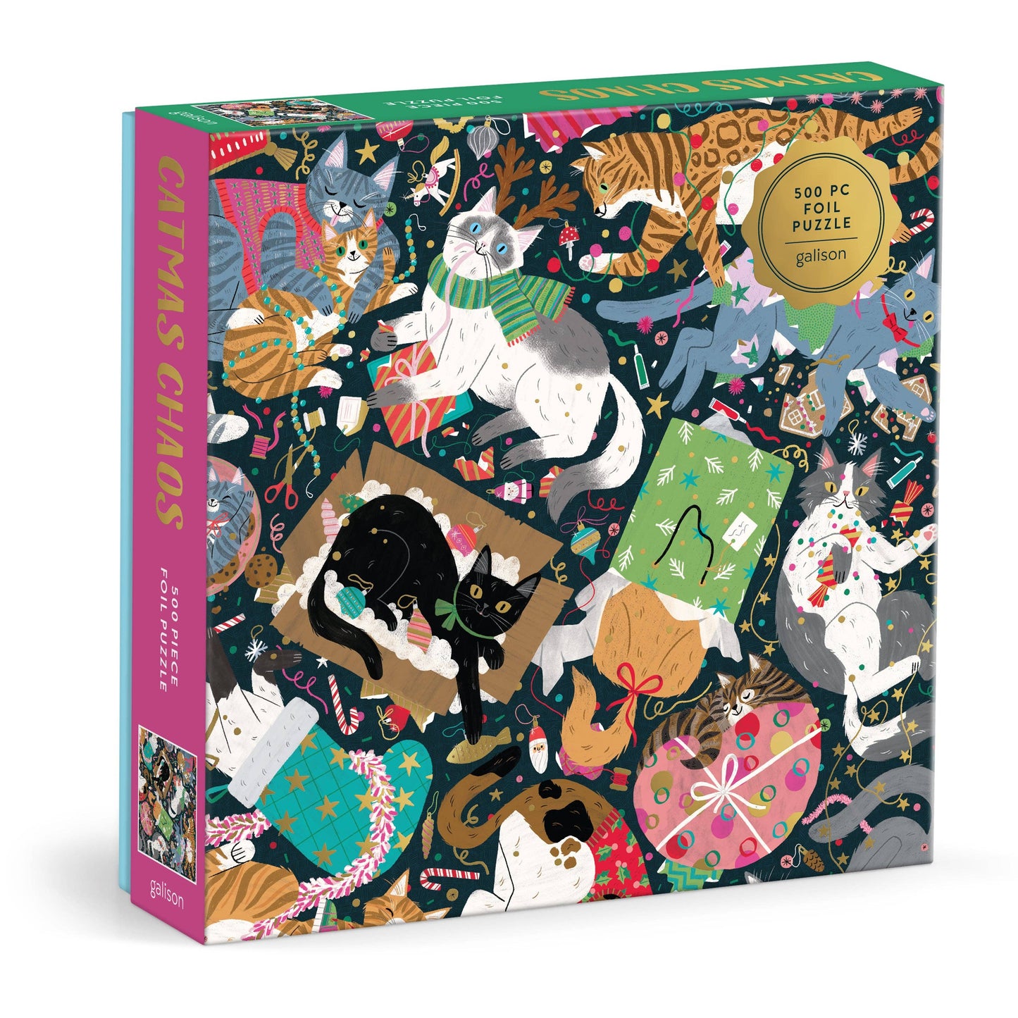 Catmas Chaos | 500 Piece Foil Puzzle