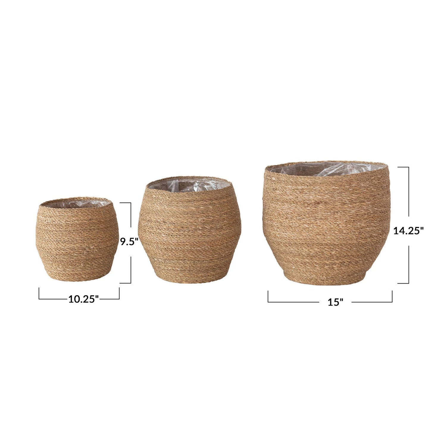 Tulum Round Woven Seagrass Baskets