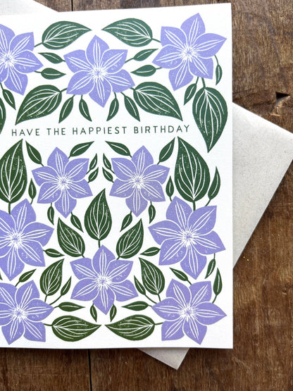 Happiest Birthday Floral Card
