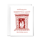 Holiday Hearth Card