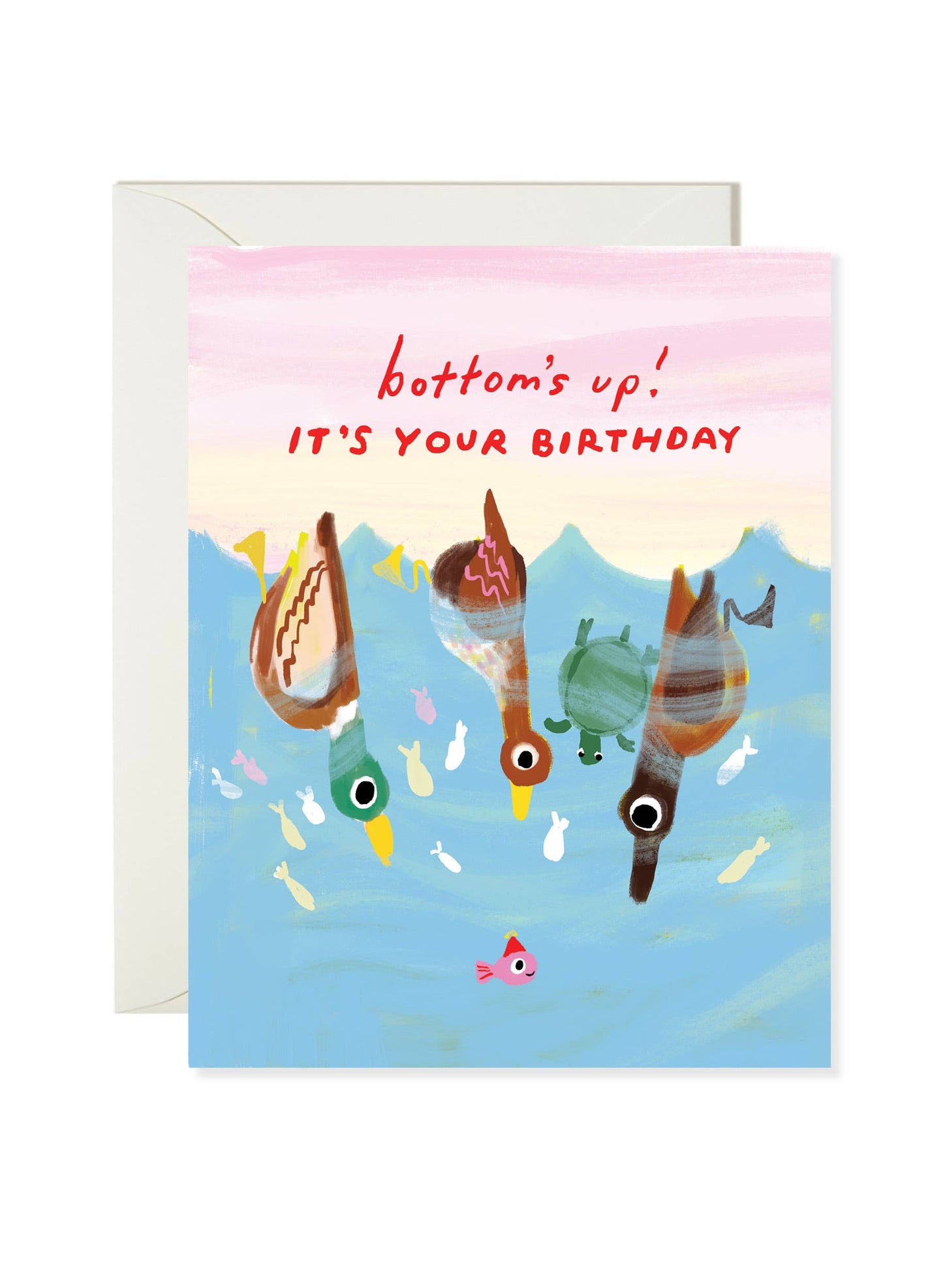 Bottoms Up Birthday Card