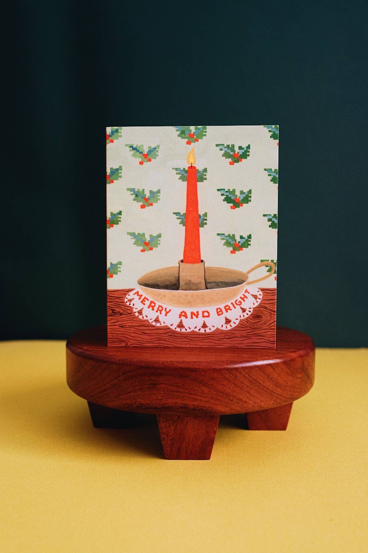 Merry and Bright Candle Card