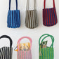 Two-Tone Acrylic Beaded Handbag