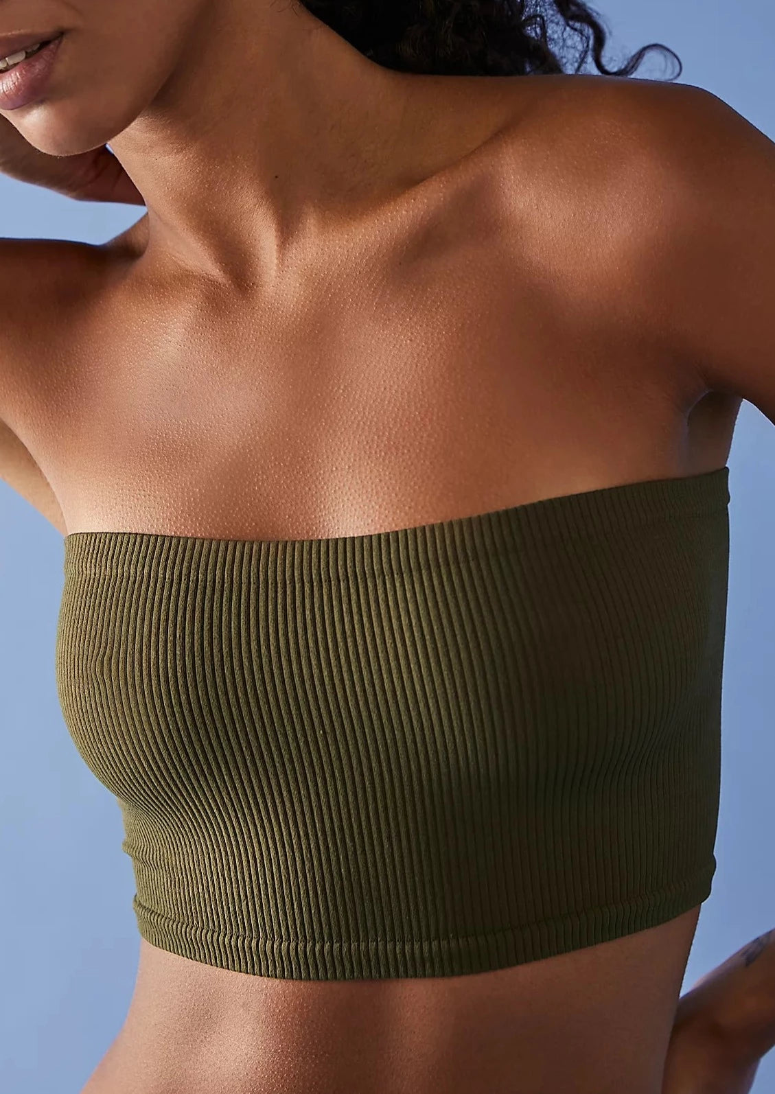 Seamless Tube Top | Olive