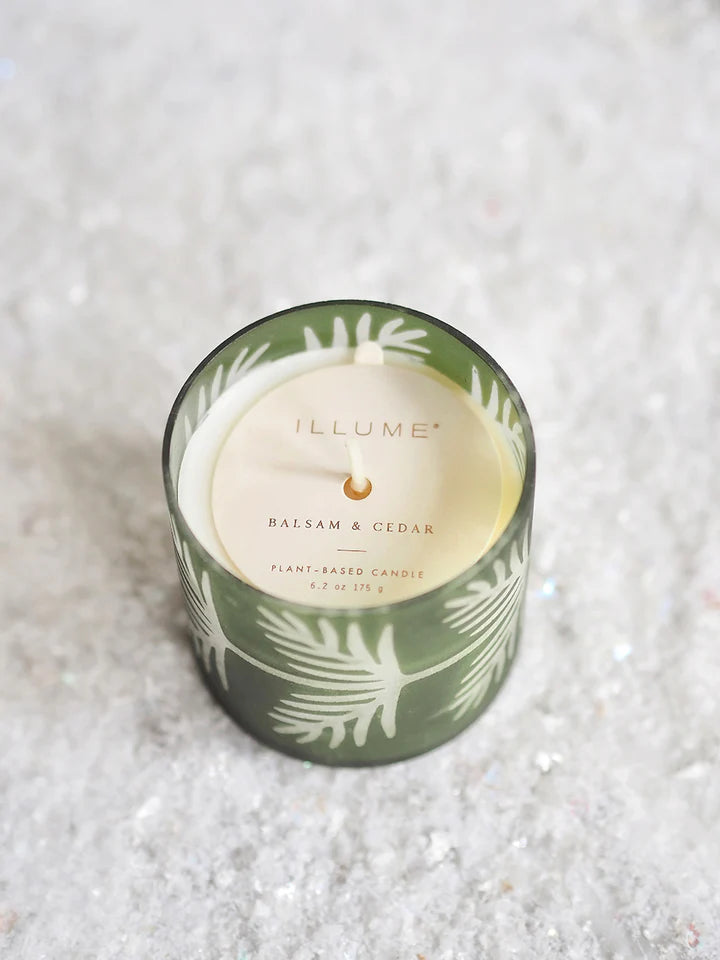 Balsam & Cedar Pine Glass Candle | 6.2oz