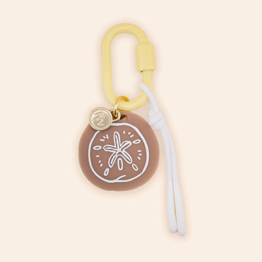 Bag Charm Keychain | Sand Dollar