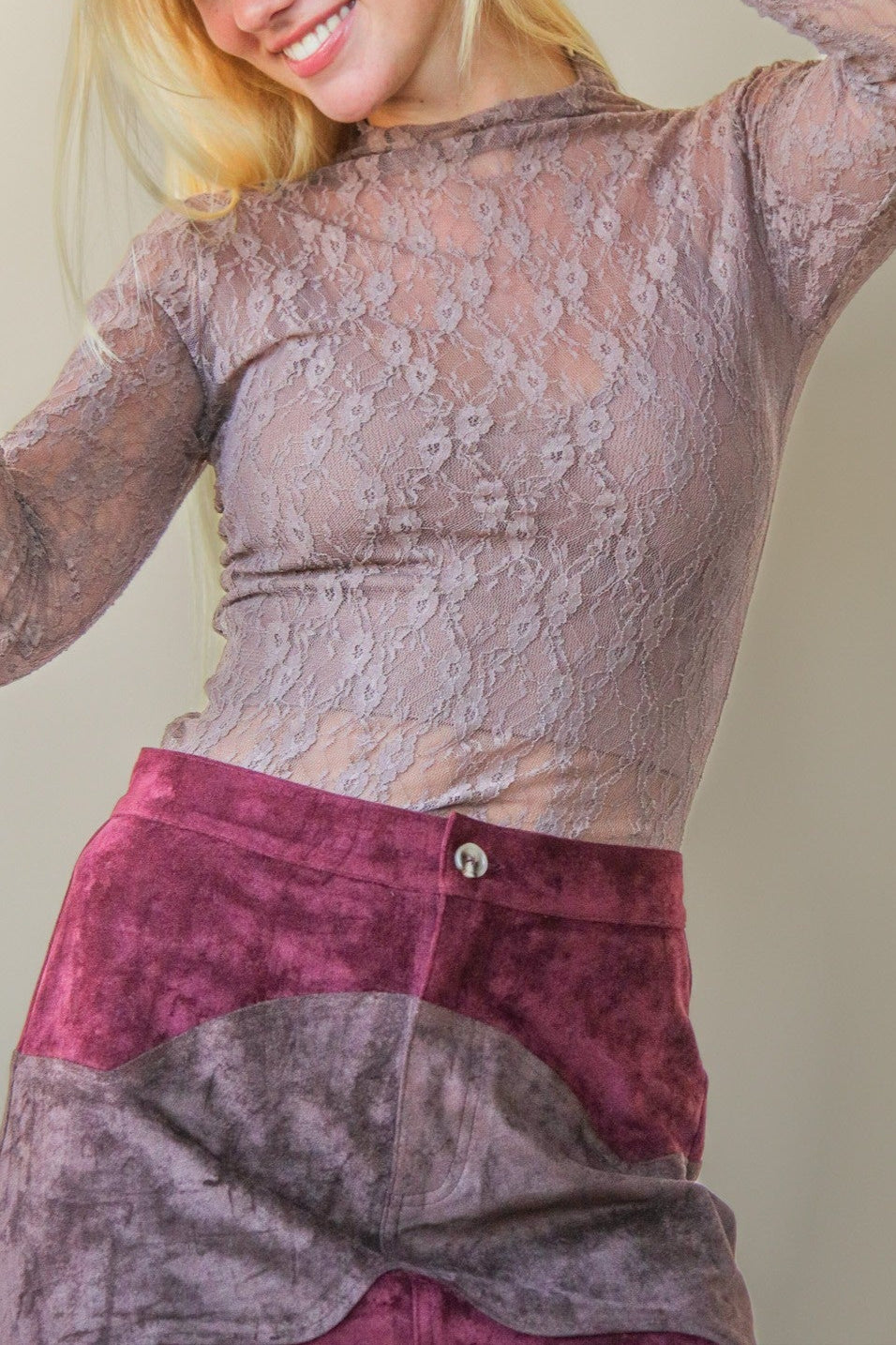 Fleur Lace Top | Mocha