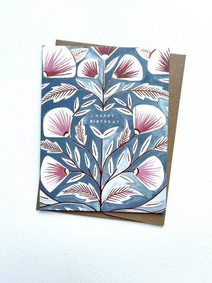 Happy Birthday Foil Stamped Card