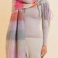 Cozy Oversized Fringe Scarf | Pink
