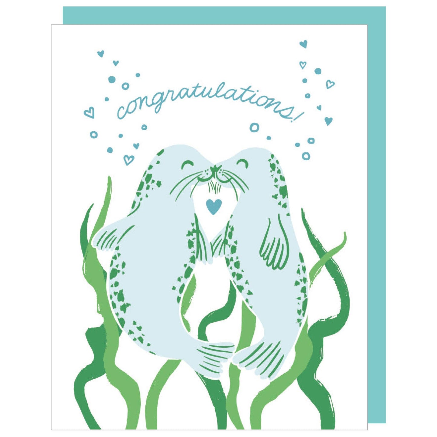 Sealed With A Kiss Wedding Card
