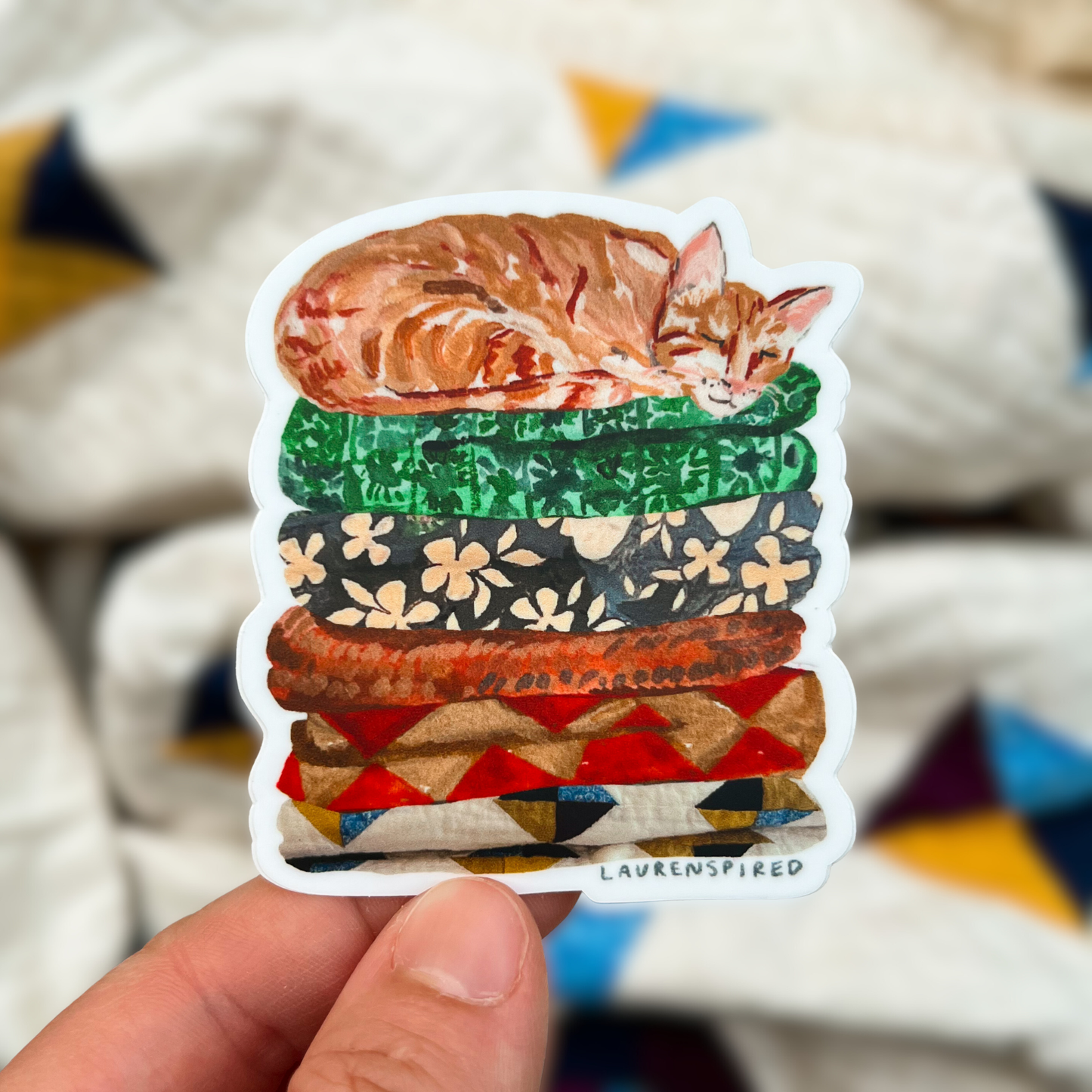 Orange Cat Sticker