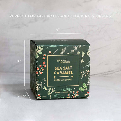 Holiday Sea Salt Caramel Cocoa Cookies | 2 oz