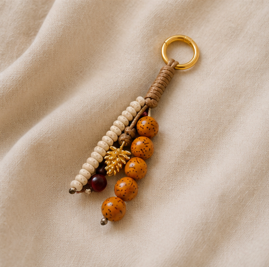 Bead Charm Keychain | Acorn Bead