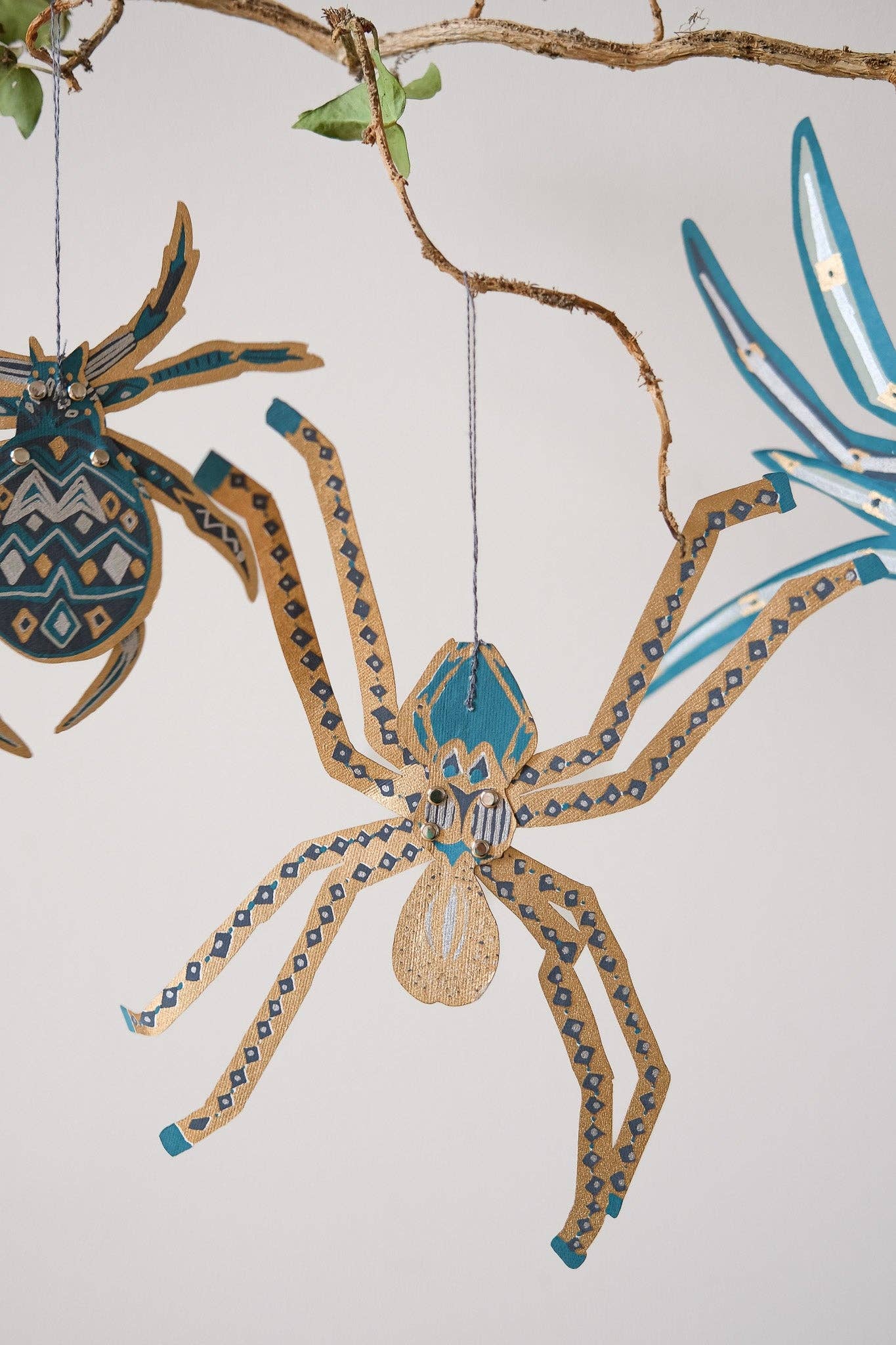 Paper Ornaments | Hanging Spiders