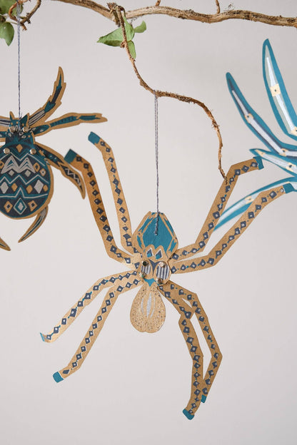Paper Ornaments | Hanging Spiders